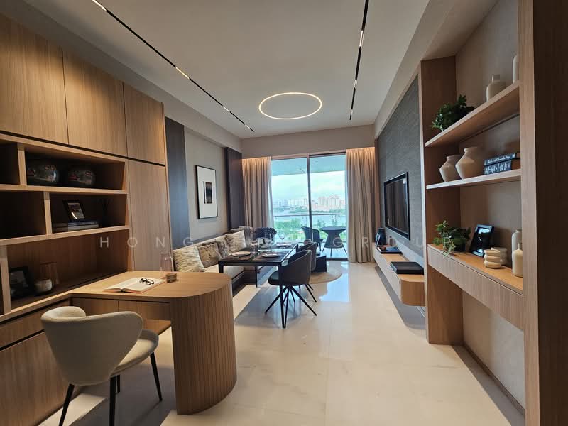 Concourse Skyline, 300 Beach Road, 1 Bedroom, 818 sqft, Condominium For Rent, by Hong Fok Land, 500135188 - Living Room - PropertyGuru.com.sg