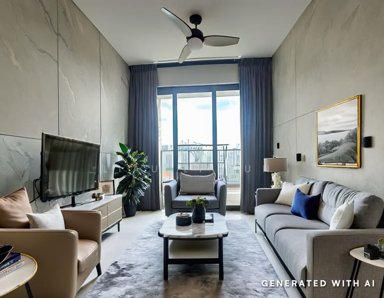Avenue South Residence, 11 Silat Avenue, 1 Bedroom, 527 sqft, Condominium For Sale, by Liau Li Jun, 500135227 - Living Room - PropertyGuru.com.sg