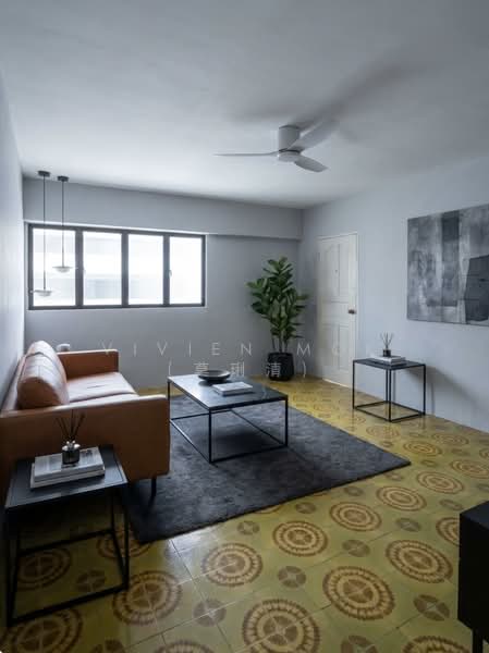 68 Telok Blangah Heights, 68 Telok Blangah Heights, 3 Bedrooms, 980 sqft, HDB Flat For Sale, by Vivien Mok (莫琍清), 500135249 - Disclaimer: AI Treated Living Room - PropertyGuru.com.sg