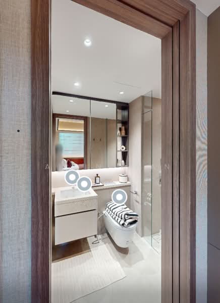 The Robertson Opus, 11 Unity Street, 2 Bedrooms, 689 sqft, Condominium For Sale, by Alvin Kwan, 500135330 - Bathroom - PropertyGuru.com.sg
