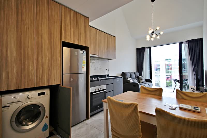 The Verandah Residences, 227 Pasir Panjang Road, 1 Bedroom, 592 sqft, Condominium For Rent, by Evyn Xu, 500135378 - Kitchen & dining - PropertyGuru.com.sg