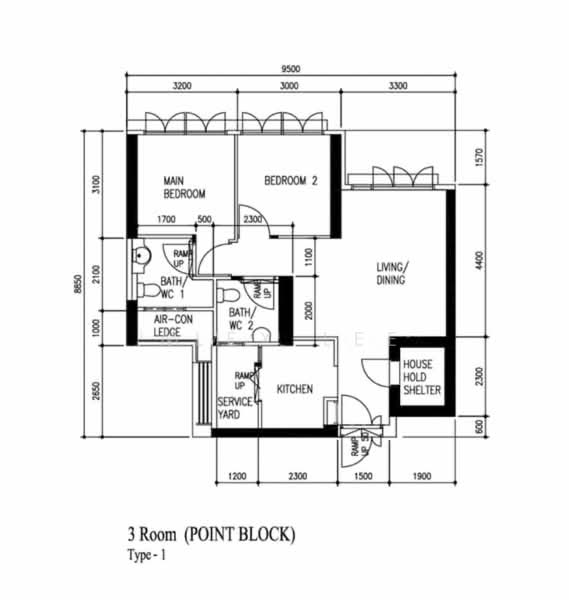 113D McNair Towers, 113D Mcnair Road, 2 Bedrooms, 732 sqft, HDB Flat For Sale, by Alex Lee, 500135413 - PropertyGuru.com.sg