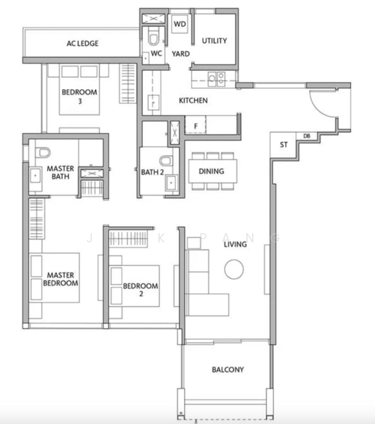 Dunearn House, , 3 Bedrooms, 956 sqft, Apartment For Sale, by Jack Pang, 500135463 - PropertyGuru.com.sg