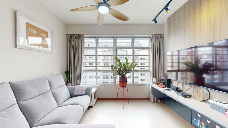 351D Anchorvale Road, 351D Anchorvale Road, 3 Bedrooms, 990 sqft, HDB Flat For Sale, by Johanna Chow, 500135535 - Living Room - PropertyGuru.com.sg