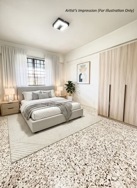 571 Cheng San Court, 571 Ang Mo Kio Avenue 3, 2 Bedrooms, 721 sqft, HDB Flat For Sale, by Jennifer Lee, 500135908 - Artist Impression of the Common Bedroom - PropertyGuru.com.sg