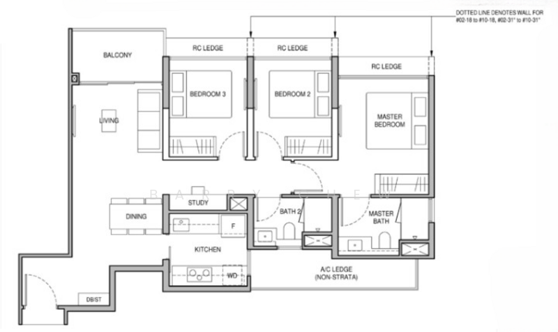 Norwood Grand, 10 Champions Way, 3 Bedrooms, 872 sqft, Condominium For Sale, by Barry Chew, 500135970 - PropertyGuru.com.sg