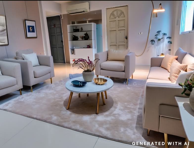 151 Serangoon North Avenue 2, 151 Serangoon North Avenue 2, 3 Bedrooms, 924 sqft, HDB Flat For Sale, by Johnson Ng, 500136003 - AI impression only for living Room - PropertyGuru.com.sg