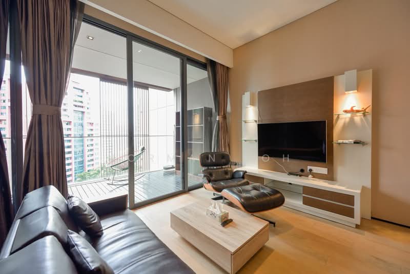 OUE Twin Peaks, 33 Leonie Hill Road, 1 Bedroom, 549 sqft, Condominium For Sale, by Norman Koh, 500136125 - Living Room - PropertyGuru.com.sg