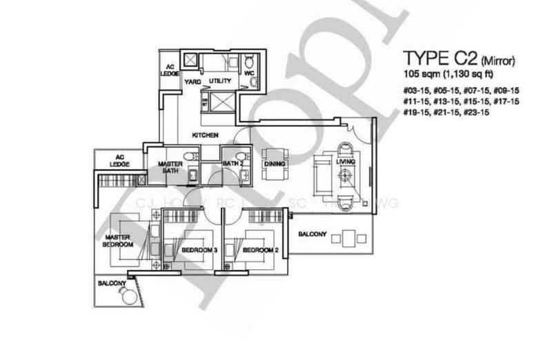 Foresque Residences, 107 Petir Road, 3 Bedrooms, 1,130 sqft, Condominium For Sale, by Joyce Chew, 500136137 - PropertyGuru.com.sg
