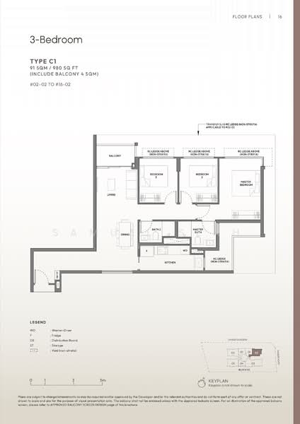 Amber House, 30 Amber Gardens, 3 Bedrooms, 980 sqft, Condominium For Sale, by Samuel Seah, 500136196 - Balcony - PropertyGuru.com.sg
