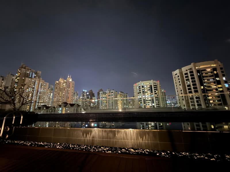 Stellar RV, 408 River Valley Road, 2 Bedrooms, 538 sqft, Condominium For Rent, by Seah Hou Kiat Eric, 500136209 - Top Floor Pool and Gym (night) - PropertyGuru.com.sg