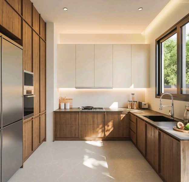 Fully Renovated Brand-New D15 Semi-Detached House@Indigo, , 5 Bedrooms, 6,178 sqft, Detached House For Sale, by Alvin Kwan, 500136233 - Kitchen - PropertyGuru.com.sg