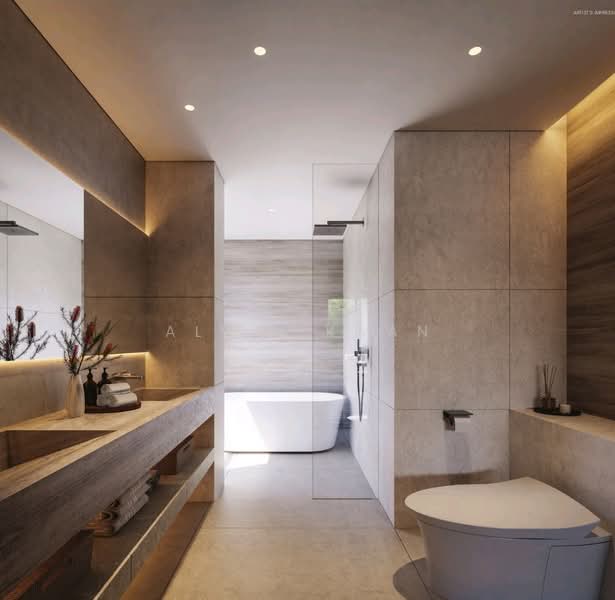 Fully Renovated Brand-New D15 Semi-Detached House@Indigo, , 5 Bedrooms, 6,178 sqft, Detached House For Sale, by Alvin Kwan, 500136233 - Bathroom - PropertyGuru.com.sg
