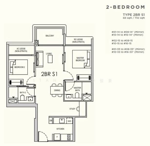 Lentor Gardens Residences, 68 Lentor Gardens, 2 Bedrooms, 646 sqft, Condominium For Sale, by Stan Lee 李俊豪, 500136246 - PropertyGuru.com.sg