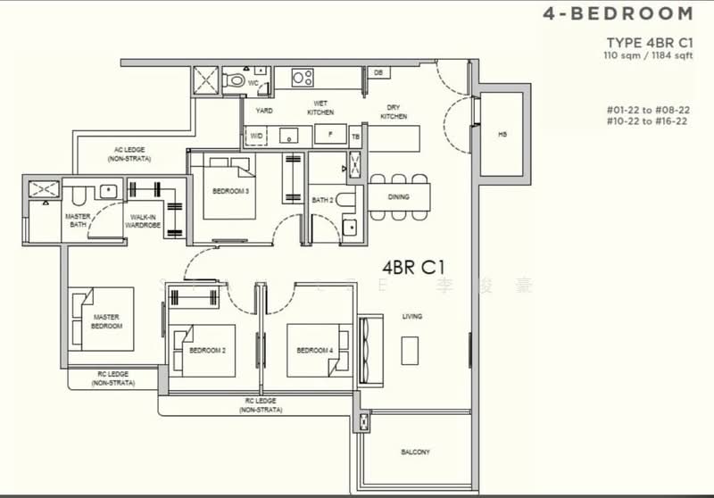 Lentor Gardens Residences, 68 Lentor Gardens, 4 Bedrooms, 1,184 sqft, Condominium For Sale, by Stan Lee 李俊豪, 500136252 - PropertyGuru.com.sg