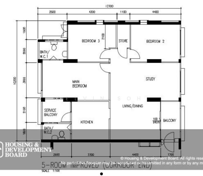 570 Hougang Street 51, 570 Hougang Street 51, 3 Bedrooms, 1,259 sqft, HDB Flat For Sale, by Kelvin Soh, 500136287 - PropertyGuru.com.sg