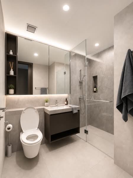Parc Clematis, 8C Jalan Lempeng, 2 Bedrooms, 689 sqft, Condominium For Sale, by Joshua Tan, 500136323 - Bathroom - PropertyGuru.com.sg