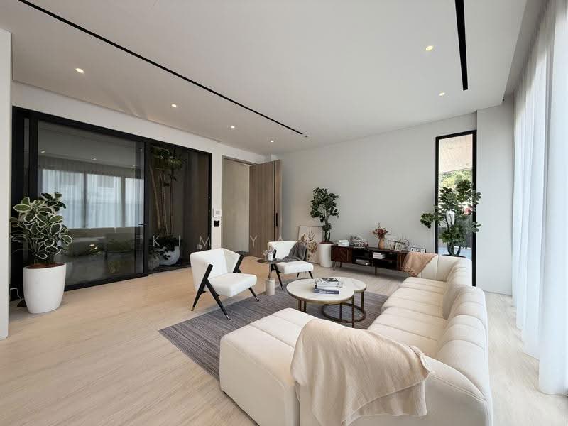Brand New with Lift & Pool, Modern design with quality Interior & exteror, walk to Tan Kah Kee MRT – call 8130 3636 to view now!, Newton / Novena, 6 Bedrooms, 6,700 sqft, Semi-Detached House For Sale, by Kim Yan 金燕, 500136457 - Living Room - PropertyGuru.com.sg