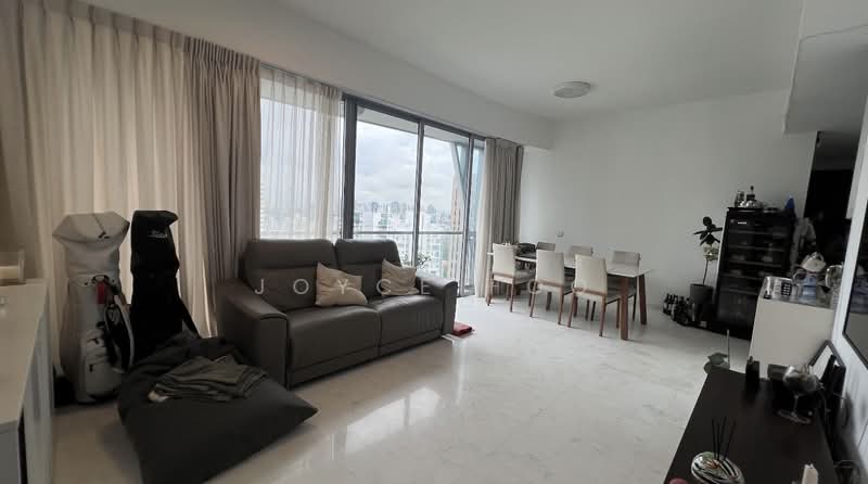 The Arc at Draycott, 5 Draycott Drive, 3 Bedrooms, 1,270 sqft, Apartment For Rent, by Joyce Foo, 500136635 - Living Room - PropertyGuru.com.sg