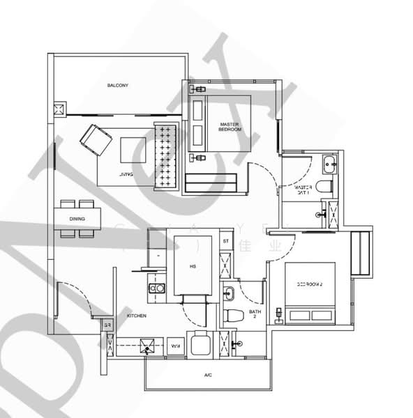 Riversails, 8 Upper Serangoon Crescent, 2 Bedrooms, 883 sqft, Condominium For Sale, by Chia Yei (CY) 佳业, 500136843 - PropertyGuru.com.sg