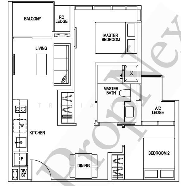 Sims Urban Oasis, 2 Sims Drive, 2 Bedrooms, 624 sqft, Condominium For Sale, by Tricia Ong, 500136879 - PropertyGuru.com.sg