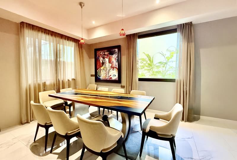 Luxurious Modern Park 3 Cars at Basement w/Lift Direct To 6 Ensuites Pool, Siglap Aida Woo Mon Chew, 7 Bedrooms, 4,180 sqft, Semi-Detached House For Sale, by Jack Luo, 500136899 - Dining Room - PropertyGuru.com.sg