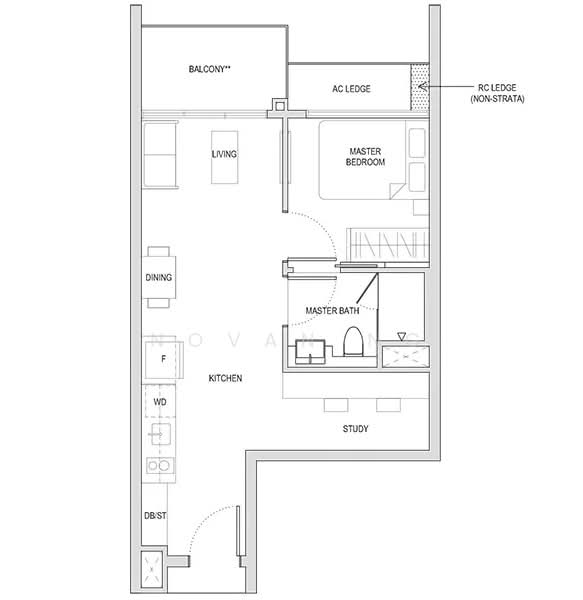 Affinity At Serangoon, , 1 Bedroom, 538 sqft, Condominium For Rent, by Novan Ng, 500136952 - PropertyGuru.com.sg