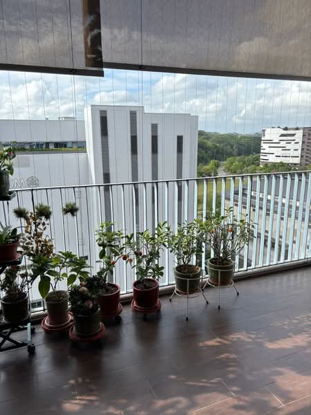 Twin Fountains, 11 Woodlands Avenue 6, 3 Bedrooms, 1,098 sqft, Executive Condominium For Sale, by Irene Wong, 500137095 - Balcony - PropertyGuru.com.sg