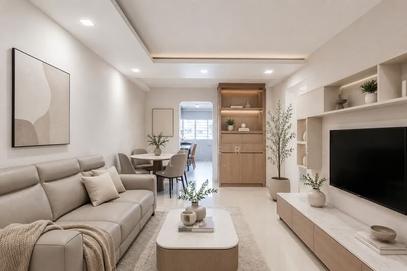 434 Clementi Avenue 3, 434 Clementi Avenue 3, 2 Bedrooms, 721 sqft, HDB Flat For Sale, by KOH YONG JIAN, 500137191 - Living Room (virtually staged) - PropertyGuru.com.sg