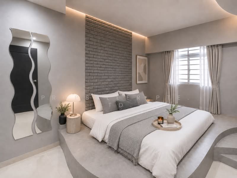 434 Clementi Avenue 3, 434 Clementi Avenue 3, 2 Bedrooms, 721 sqft, HDB Flat For Sale, by KOH YONG JIAN, 500137191 - Bedroom (virtually staged) - PropertyGuru.com.sg