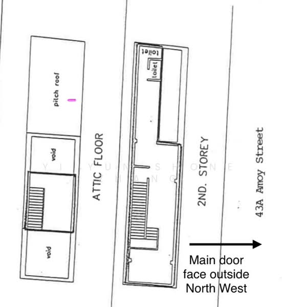 43A & 42 Ground Shop Amoy Street, Tanjong Pagar MRT, Raffles Place Shop House, 43A Amoy Street, Chinatown / Tanjong Pagar, 1,000 sqft, Office For Rent, by Yi Yun Shone Zhang, 500137307 - CommercialGuru.com.sg