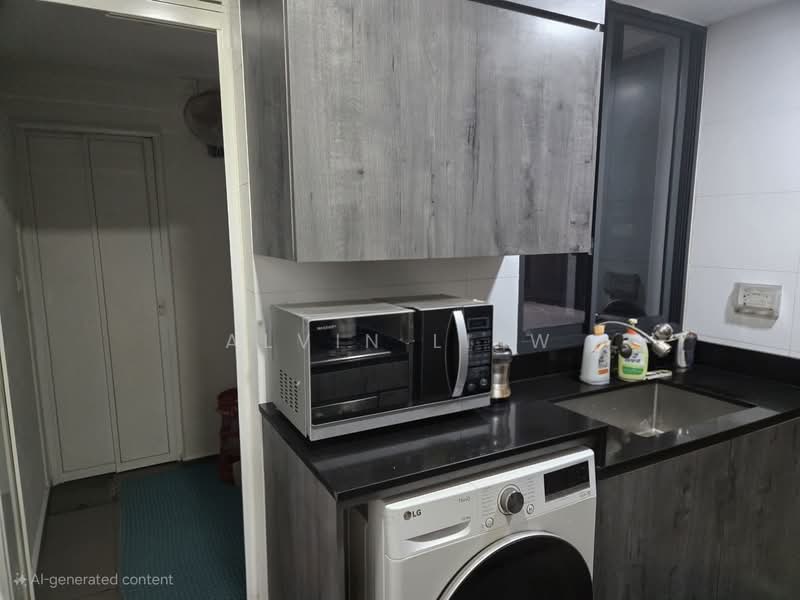 Waterbay, 47B Edgefield Plains, 2 Bedrooms, 800 sqft, Executive Condominium For Rent, by Alvin Liew, 500137371 - Kitchen - PropertyGuru.com.sg