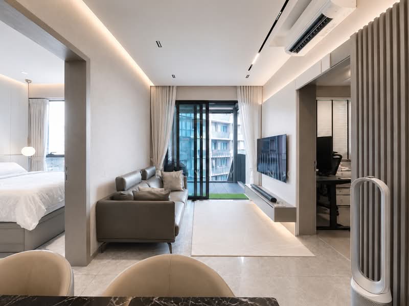 The Garden Residences, 7 Serangoon North View, 2 Bedrooms, 689 sqft, Condominium For Sale, by Jeremy Yong, 500137529 - Living Room - PropertyGuru.com.sg
