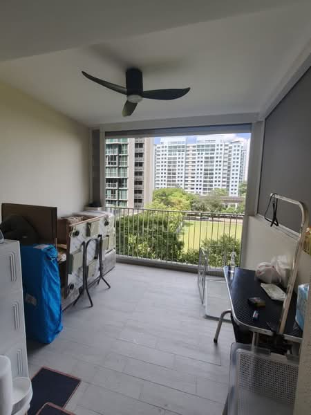 The Terrace, 98 Edgedale Plains, 3 Bedrooms, 1,076 sqft, Executive Condominium For Rent, by Ivy Huang, 500137574 - Balcony - PropertyGuru.com.sg