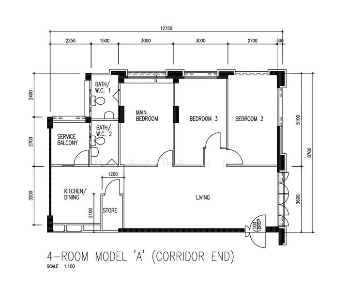 663 Woodlands Ring Road, , 3 Bedrooms, 1,087 sqft, HDB Flat For Sale, by Marcus Lee, 500137579 - PropertyGuru.com.sg