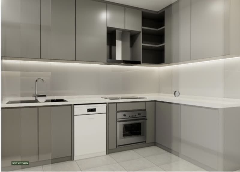 Brand New Terrace w Pool & Lift, , 6 Bedrooms, 9,098 sqft, Terraced House For Sale, by Jesslyn Chow, 500137702 - Kitchen - PropertyGuru.com.sg