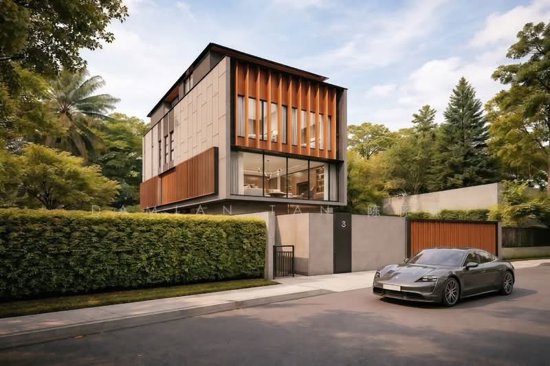 ⭐️RARE BRAND NEW DETACHED IN GCBA | WITHIN 1KM TO HENRY PARK PRIMARY | NEAR MRT & MKT⭐️, Jalan Pelangi Oei Tiong Ham Park Sampurna Harum Leedon Coronation Ford Queen Astrid Mount Sinai Lane Grove Holland Jalan Kebaya Moonbeam Jelita Tenang Istimewa Maryland Ming Teck Greenleaf Sixth Haji Alias Namly Lim Tai See Allamanda Ampang, 5 Bedrooms, 10,717 sqft, Detached House For Sale, by Damian Tan 陈係赈, 500137704 - Exterior - PropertyGuru.com.sg