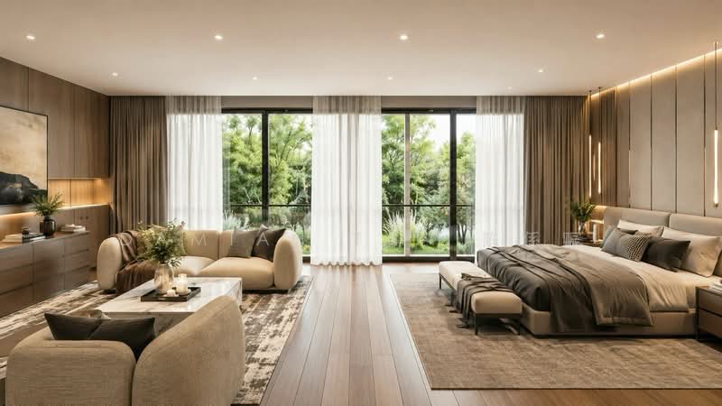 ⭐️RARE BRAND NEW DETACHED IN GCBA | WITHIN 1KM TO HENRY PARK PRIMARY | NEAR MRT & MKT⭐️, Jalan Pelangi Oei Tiong Ham Park Sampurna Harum Leedon Coronation Ford Queen Astrid Mount Sinai Lane Grove Holland Jalan Kebaya Moonbeam Jelita Tenang Istimewa Maryland Ming Teck Greenleaf Sixth Haji Alias Namly Lim Tai See Allamanda Ampang, 5 Bedrooms, 10,717 sqft, Detached House For Sale, by Damian Tan 陈係赈, 500137704 - Master Bedroom - PropertyGuru.com.sg
