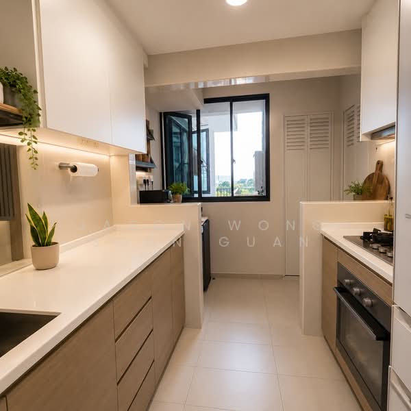 Treasure at Tampines, 41 Tampines Lane, 3 Bedrooms, 1,033 sqft, Condominium For Rent, by Jason Wong Soon Guan, 500137833 - Kitchen - PropertyGuru.com.sg