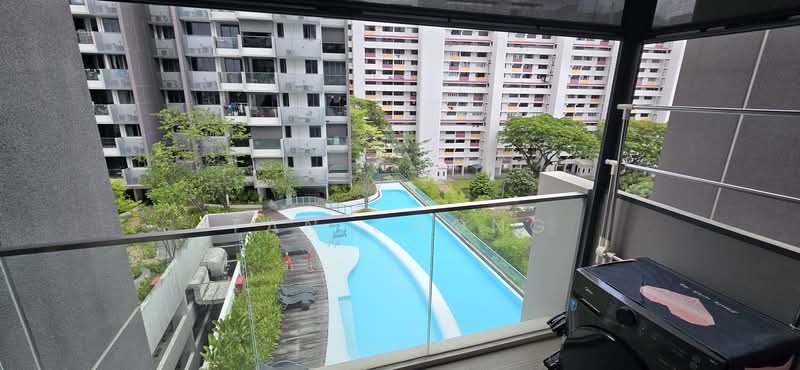 Trilive, 111 Tampines Road, 3 Bedrooms, 883 sqft, Condominium For Sale, by Tan Chong, 500138005 - Balcony - PropertyGuru.com.sg