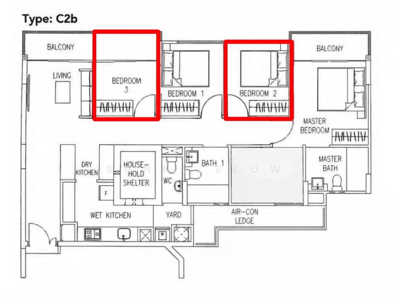 Watercolours, 23 Pasir Ris Link, Room Rental, 150 sqft, Executive Condominium For Rent, by Sunny Seow, 500138022 - PropertyGuru.com.sg