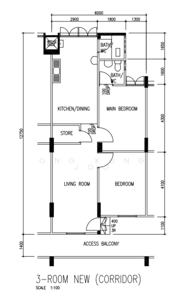 608 Bedok Reservoir Road, , 2 Bedrooms, 720 sqft, HDB Flat For Sale, by Ong Kong Joo, 500138034 - PropertyGuru.com.sg