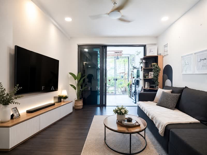 The Terrace, 88 Edgedale Plains, 3 Bedrooms, 1,001 sqft, Executive Condominium For Sale, by Fadzlin MNoor, 500138110 - Living Room - PropertyGuru.com.sg
