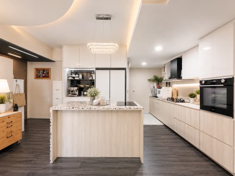 The Terrace, 88 Edgedale Plains, 3 Bedrooms, 1,001 sqft, Executive Condominium For Sale, by Fadzlin MNoor, 500138110 - Kitchen - PropertyGuru.com.sg