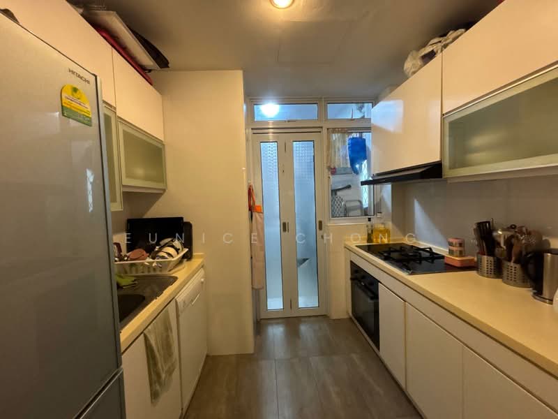 Tanglin Park, 1 Ridley Park, 3 Bedrooms, 1,604 sqft, Condominium For Rent, by Eunice Chong, 500138169 - Renovated Wet Kitchen with Yard - PropertyGuru.com.sg