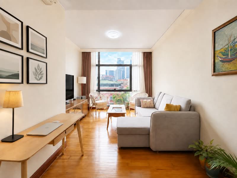 River Place, 60 Havelock Road, 1 Bedroom, 786 sqft, Condominium For Sale, by Raquel Fong, 500138181 - Living Room - PropertyGuru.com.sg