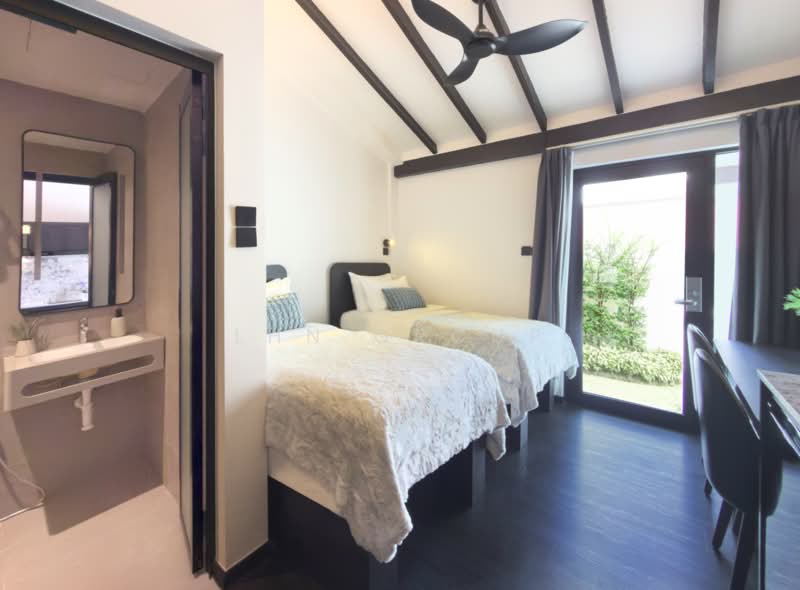 Coliwoo Resort Changi. First Co-Living Resort Chalet in Singapore., , 1 Bedroom, 400 sqft, Terraced House For Rent, by Coliwoo, 500138328 - Bedroom - PropertyGuru.com.sg