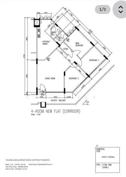 215 Serangoon Avenue 4, 215 Serangoon Avenue 4, Hougang / Punggol / Sengkang, 3 Bedrooms, 1,022 sqft, HDB Flat For Sale, by Cheryl Tan, 500138365 - PropertyGuru.com.sg