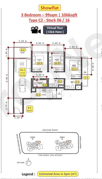 Midtown Modern, 18 Tan Quee Lan Street, 3 Bedrooms, 1,066 sqft, Condominium For Rent, by Jane Ee, 500138420 - PropertyGuru.com.sg