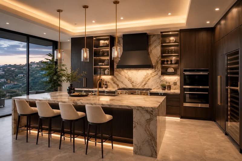 Luxus Hills, Seletar Green Avenue, 5 Bedrooms, 3,600 sqft, Terraced House For Sale, by Zane Chew, 500138544 - Kitchen - PropertyGuru.com.sg